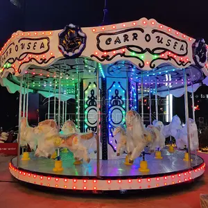 Amusement park merry go round carousel horses commercial carousel for sale