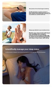 Reloj Inteligente a Prueba <span class=keywords><strong>de</strong></span> Agua con Estilo Moderno, Medición <span class=keywords><strong>de</strong></span> Frecuencia Cardíaca y Conteo <span class=keywords><strong>de</strong></span> Pasos - Product Image 6