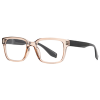 Lunettes de lecture pour hommes effet écaille de tortue, branches transparentes, légères et confortables, en polycarbonate, anti-fatigue oculaire, 175