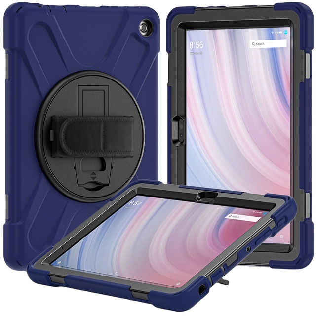 Heavy Duty Armor Rugged Tablet Case for Kindle Fire HD 10 13th Gen 2023 with Pen Holder Hand Strap