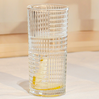 Prix d'usine Ménage Bar Hôtel Logo personnalisé Grande tasse à thé en verre Verres Tasse à eau en verre