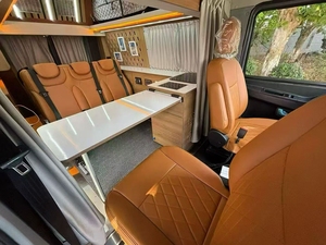 Camper Van <span class=keywords><strong>Iveco</strong></span> Adecuado para Parejas o Familias de 2-3 Personas, para Viajes y Campamentos al Aire Libre, con Techo Elevable Suave, Camas, Ducha y Cocina - Product Image 4
