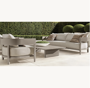 Luxury <b>Outdoor</b> Furniture Aluminum <b>Outdoor</b> <b>Sofa</b> Set Villa Garden <b>Sofa</b> Set Hotel Patio Sectional <b>Sofa</b> Set - Product Image 1