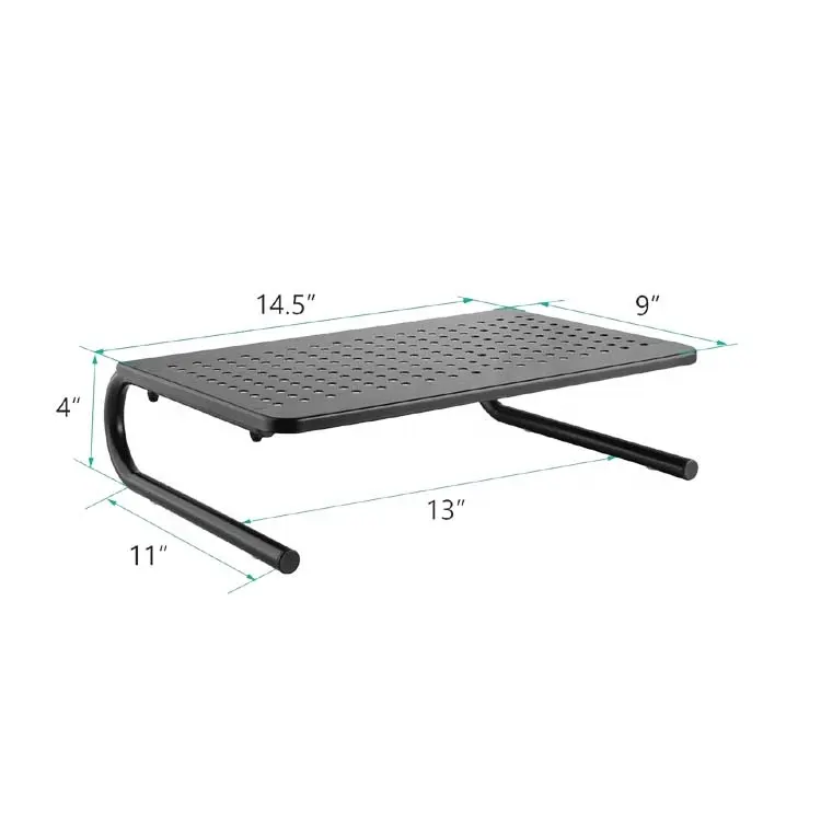 Supporto Del Monitor Riser per Computer | Del Computer Portatile | Stampante | Notebook e Tutti I Visualizzazione a Schermo Piatto con Ventilato Piattaforma di Metallo