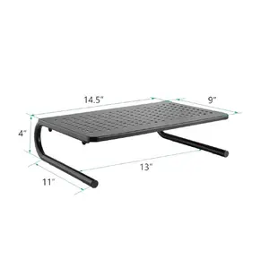 Monitor Stand Riser for Computer|Laptop|Printer|Notebook and All Flat Screen Display with Vented Metal Platform