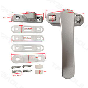 อุปกรณ์เสริมที่ทันสมัยสำหรับห้องนอนห้องน้ำอลูมิเนียมอัลลอยมือจับหน้าต่างบานเลื่อนด้านซ้ายขวาชนิดสกรูสำหรับใช้ในอพาร์ตเมนต์ - Product Image 6