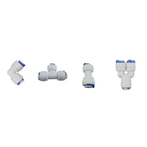 Glosok plastic water accessories 1/4 - 1/4 elbow quick connect fitting ro water purifier spare parts water filter quick fittings