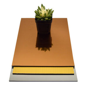 في الهواء الطلق جدار الكسوة الديكور الألومنيوم لوح مركب الذهب مرآة <span class=keywords><strong>alucobond</strong></span> قائمة الأسعار - Product Image 6