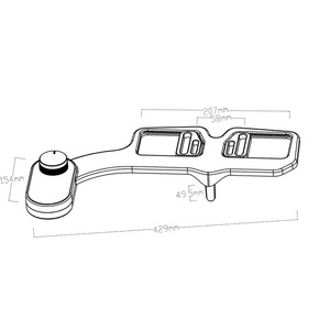 Accesorio <span class=keywords><strong>de</strong></span> bidé <span class=keywords><strong>de</strong></span> doble boquilla ABS <span class=keywords><strong>para</strong></span> inodoro estándar, control <span class=keywords><strong>de</strong></span> presión <span class=keywords><strong>manual</strong></span>, instalación DIY, pulverizador <span class=keywords><strong>de</strong></span> inodoro autolimpiante sin electricidad - Product Image 5
