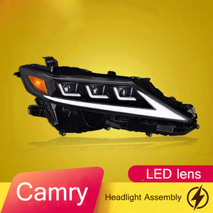 ไฟหน้ารถยนต์แบบดัดแปลง LED พร้อมไฟวิ่งกลางวันสำหรับ Toyota Camry รุ่นที่ 8 ปี 2018-2022 - Product Image 3