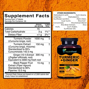 Comprimés de curcuma Dinger les plus vendus, favorisent l'activité antioxydante pour la santé du tractus urinaire avec des comprimés de poudre de curcuma - Product Image 6