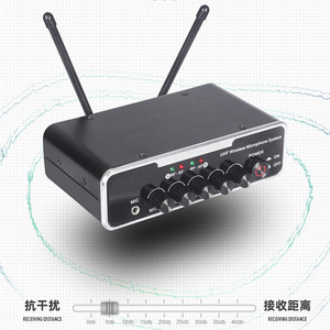 Micrófono Inalámbrico Profesional KE-X6 con 2 Micrófonos de Mano, Sistema de Micrófono Inalámbrico para Discursos en Escenario - Product Image 2