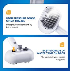 Kediler köpekler dökülme için sprey fırça kaldırmak statik uçan saç bakım kendini temizleme Pet epilasyon tarak ile su tankı Amazon - Product Image 5