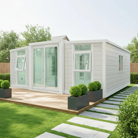 Maison conteneur préfabriquée extensible de 20 pieds, design modulaire avec 3 chambres, salle de bain, terrasse, maison préfabriquée modulaire économique