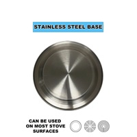 Bouilloire à eau moderne de luxe écologique en acier inoxydable 430 de 3,0 L avec couvercle, compatible gaz et induction, pour la maison et les hôtels