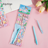 Joytop – Feuilles d'autocollants en PVC écologiques en gros, découpées à la forme, avec paillettes et vernis brillant, autocollants personnalisés pour carnets et journaux