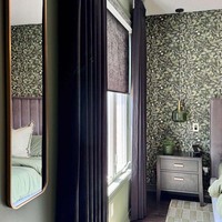 Rideaux occultants en polyester sur mesure à plis froncés, style moderne, imperméables et ignifuges pour salon