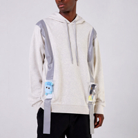 Sudadera con Capucha Extra Grande de Felpa Francesa de Alta Calidad, Unisex, con Cinta Reflectante, Cordón Ajustable, Personalizable con Impresión y Bordado para Hombre