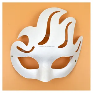 Artecho maschera da donna fatta a mano in pasta di carta maschere per feste fai da te maschere personalizzate in pasta di carta bianca fai da te all'ingrosso