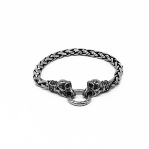 Bracelet unisexe en acier titane rétro yunnique, bijou cadeau avec motif du zodiaque animal, design à maillons en acier inoxydable 316 - Product Image 5