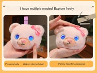 Jouet Parlant IA, Compagnon Éducatif et d'Apprentissage pour le Bien-être Émotionnel à Domicile, Robot de Service en Silicone