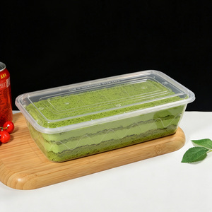 Contenedor Rectangular de PP de Grado Alimenticio, Caja <span class=keywords><strong>para</strong></span> Pastel Tiramisú, Empaque al por Mayor <span class=keywords><strong>para</strong></span> Pescado y Pasta, Caja Desechable <span class=keywords><strong>para</strong></span> Comida <span class=keywords><strong>para</strong></span> Llevar - Product Image 1