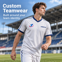 Maillot de football personnalisé uni couleur unie, sublimation intégrale, uniforme d'équipe de football, club OEM