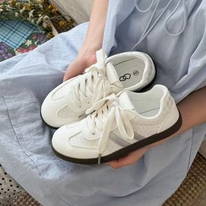 Sweet <strong>Peach</strong> Planet Korean Retro <strong>Shoes</strong> Polka-Dot Lace-Up Women's <strong>Shoes</strong> 2026 New Summer Breathable Soft White Sneakers All-Match - Product Image 2