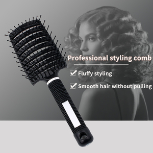Peigne de massage du cuir chevelu, manche en plastique, poils en nylon, <span class=keywords><strong>pour</strong></span> femmes, <span class=keywords><strong>pour</strong></span> démêler les cheveux bouclés, démêleur, outil de coiffure de salon de beauté - Product Image 3