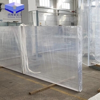 Feuille acrylique résistante aux UV de haute qualité, sol en plexiglas pour piscines extérieures