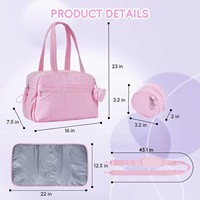 Sac à langer personnalisé de grande taille avec matelas à langer, sac de maternité, sac de voyage pour bébé, sac pour maman avec poche imperméable
