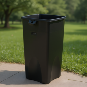 Waste <b>Bin</b> <b>Square</b> 87 L Black For Indoor Outdoor Use - Product Image 3
