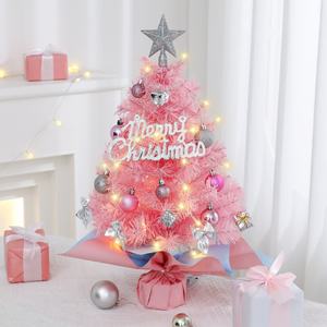 Árbol <span class=keywords><strong>de</strong></span> <span class=keywords><strong>Navidad</strong></span> Mini LED <span class=keywords><strong>de</strong></span> PVC <span class=keywords><strong>de</strong></span> 45cm/60cm con Batería, Luces LED Multicolor Rosa Ecológicas, 10 <span class=keywords><strong>Cintas</strong></span>, ¡Gran Venta! - Product Image 3