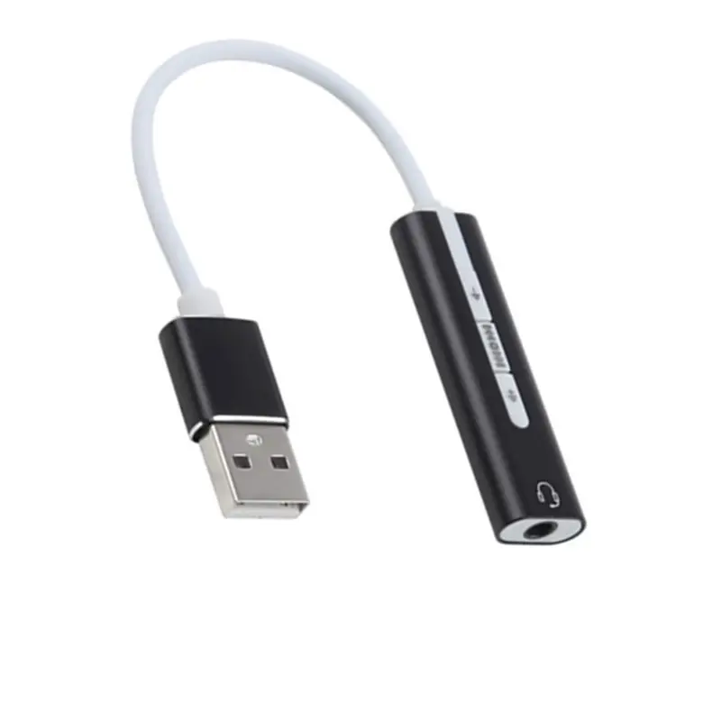 Kartu suara USB aluminium Aloi, kartu suara eksternal independen, kartu suara 7.1 Saluran USB, komputer laptop, game drive