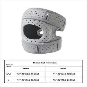 Genouillère de sport professionnelle en gros avec sangle rotulienne, large utilisation pour diverses activités, éponge anti-collision, boucle réglable - Product Image 6