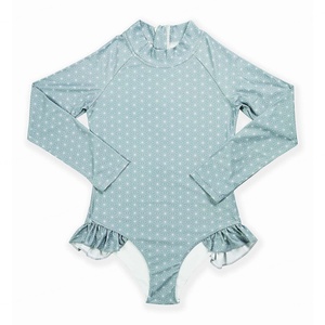Traje de Baño de Manga Larga para Niñas, Traje de Baño de una Pieza para Bebés y Niños Pequeños - Product Image 5
