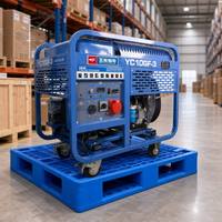 Générateur diesel industriel 10 kW, marque Yuchai, modèle YC10GF-3, châssis ouvert, ATS, 1800 tr/min, réservoir de carburant extra large de 40 L