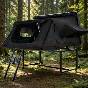 Carpa de Techo Rígida de Aluminio, Dachzelt de Lujo, Carpa de Techo para Todas las Estaciones con Escalera para Autos - Product Image 2