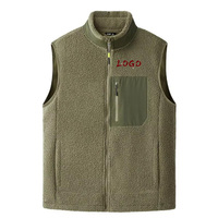 Logo personnalisé veste utilitaire surdimensionnée extérieur polaire hommes sans manches vêtements d'hiver gilet polaire