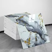 Autocollant mural imperméable en PVC marbré de luxe moderne avec design graphique pour la décoration intérieure de la chambre