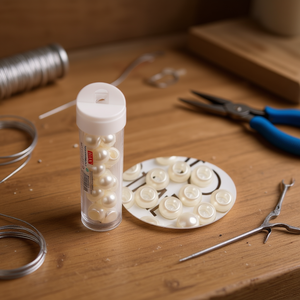 ILAN Perle Decorative 12mm Colore Perla per Abbigliamento - Product Image 2