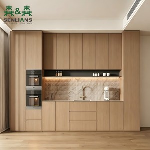 SLS OEM/ODM Custom Eco-Friendly Durable Wooden <strong>Sideboard</strong> Adjustable Height Metal Handles Modern Scandinavian Design <strong>for</strong> <strong>Kitchen</strong> - Product Image 2