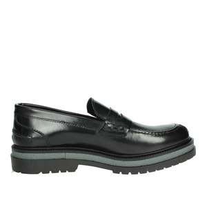 Mocasines Gino Tagli para hombre, color negro, talla 43, de cuero, sin cordones, para vestir. - Product Image 4