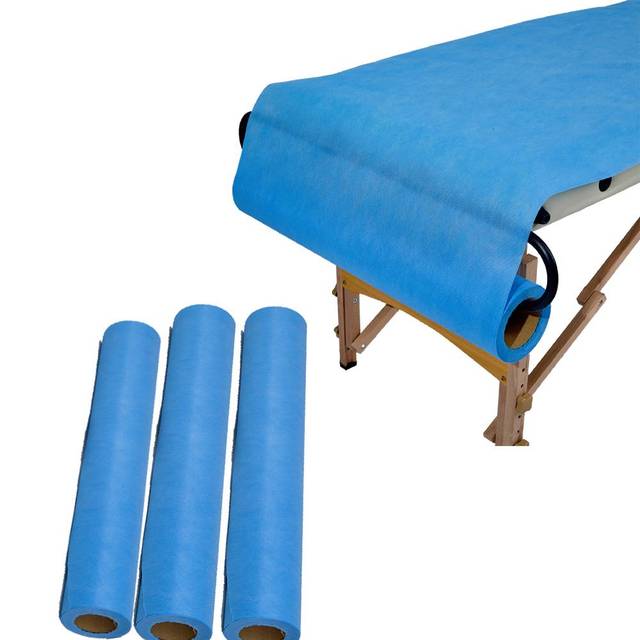 Wholesale Disposable Medical Bed Sheet Roll SMS PP Nonwoven Fabric Waterproof PP+PE Far Infrared Disinfecting CE Certified Bed