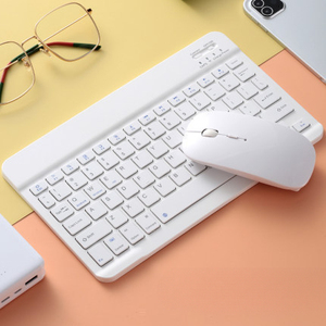 Ensemble <span class=keywords><strong>clavier</strong></span> et <span class=keywords><strong>souris</strong></span> sans fil rechargeable infrarouge, design ergonomique pour tablette, téléphone portable Android, portable - Product Image 5