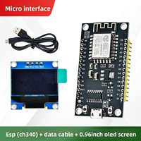 Modul WiFi Merrillchip ESP8266 Port Serial NodeMcu Mainboard untuk Papan Pengembangan WiFi 4 Layar OLED