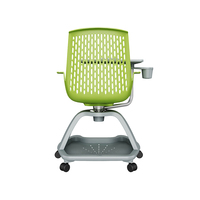 Chaise d'entraînement multifonctionnelle moderne avec table et bloc-notes intégrés pour les conférences ou les études