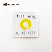 Stock disponible en gros : Bande lumineuse LED intelligente sans fil 8 touches, contrôleur tactile lumineux COB SMD5050 avec télécommande pour 12V