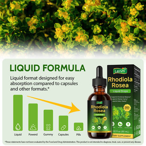 Private Label OEM <strong>Rhodiola</strong> <strong>Rosea</strong> <strong>Extract</strong> Drops Alcohol Sugar Free Calmness Support Tincture 600mg <strong>Rhodiola</strong> <strong>Rosea</strong> Supplements - Product Image 4