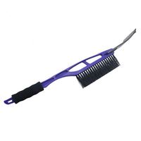 Brosse à neige multifonctionnelle pour voiture en acier inoxydable et plastique, grattoir à glace, 55 cm, pour utilisation sur les vitres, couleur rouge/bleu/vert